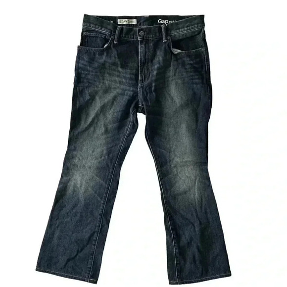 1969 GAP 34 X 30 MEN’S STANDARD FIT DISTRESSED JEANS measures - Picture 2 of 11